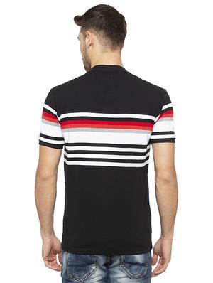 black striped polo tshirt - 16008061 - Standard Image - 3