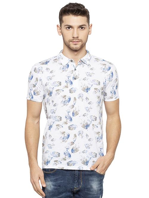 white printed tshirt - 16008066 - Standard Image - 1
