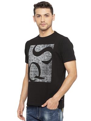 black typographic t-shirt - 16008078 - Standard Image - 2