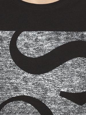 black typographic t-shirt - 16008078 - Standard Image - 5