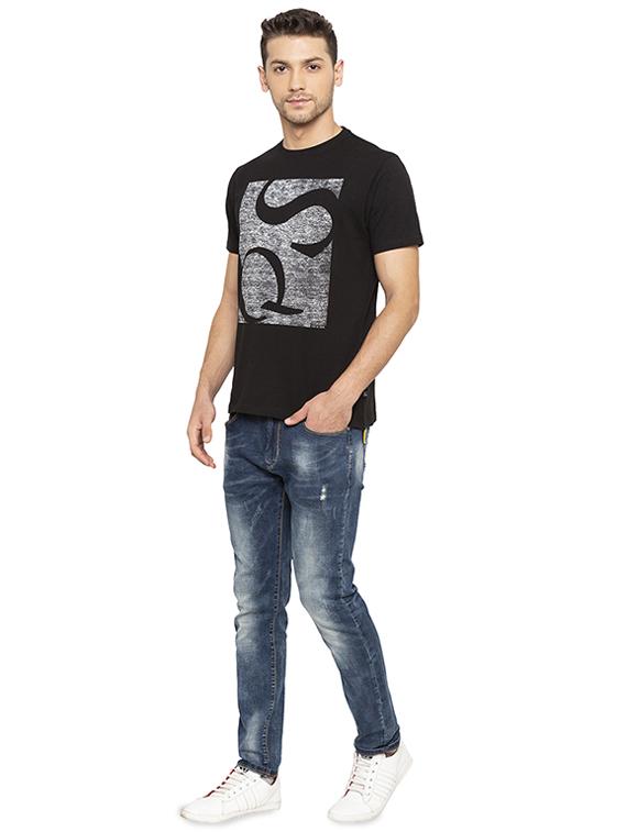 black typographic t-shirt - 16008078 - Zoom Image - 4