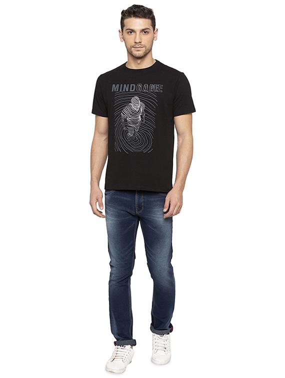 black printed tshirt - 16008081 - Zoom Image - 4