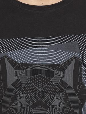 black printed t-shirt - 16008087 - Standard Image - 5