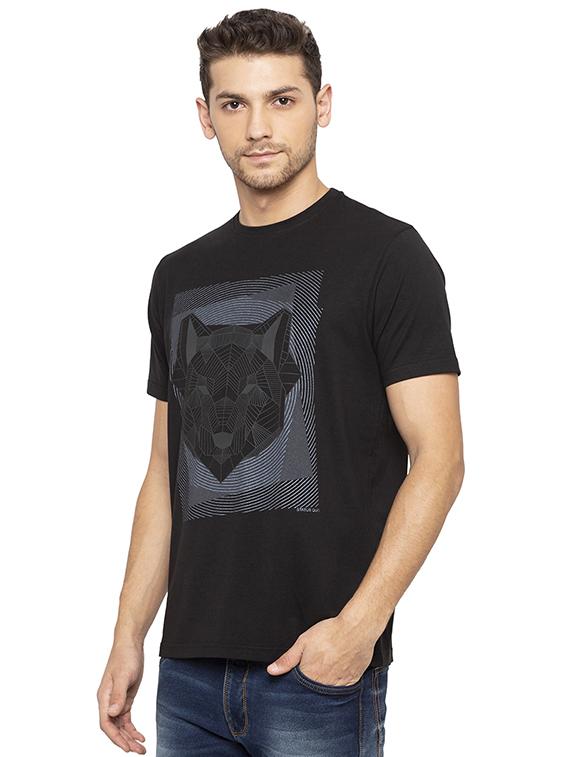 black printed t-shirt - 16008087 - Zoom Image - 2