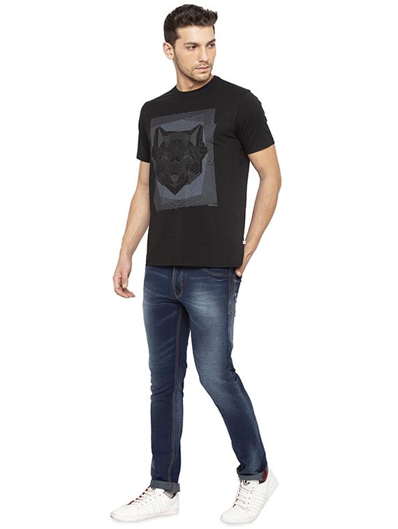 black printed t-shirt - 16008087 - Zoom Image - 4
