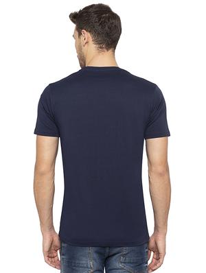 navy blue printed tshirt - 16008090 - Standard Image - 3