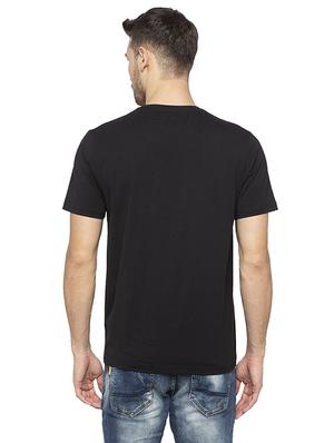 black chest print tshirt - 16008091 - Standard Image - 3