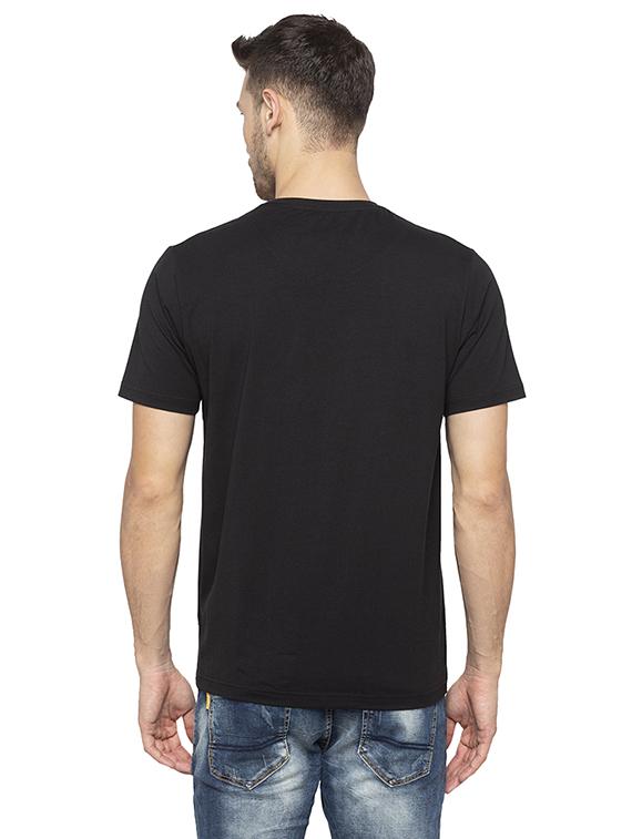 black chest print tshirt - 16008091 - Zoom Image - 3