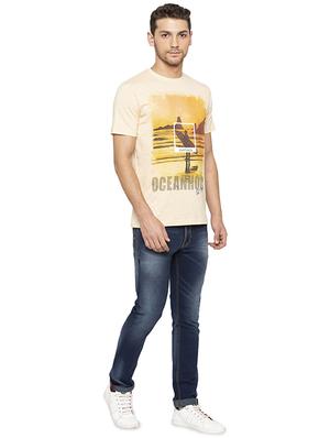 beige printed t-shirt - 16008105 - Standard Image - 4