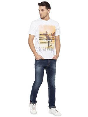white printed t-shirt - 16008106 - Standard Image - 4