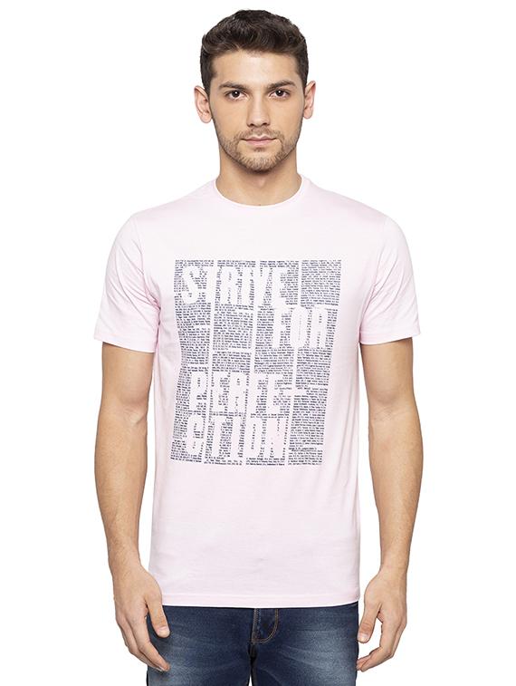 pink typographic tshirt - 16008123 - Zoom Image - 1