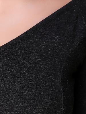 boat neck bell sleeved flared dress - 16008134 - Standard Image - 5