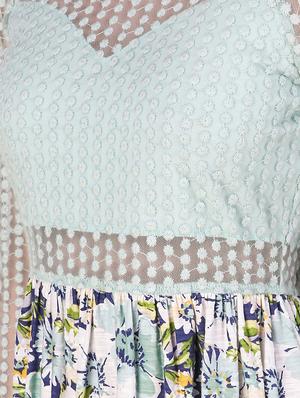 floral laced maxi dress - 16008148 - Standard Image - 4