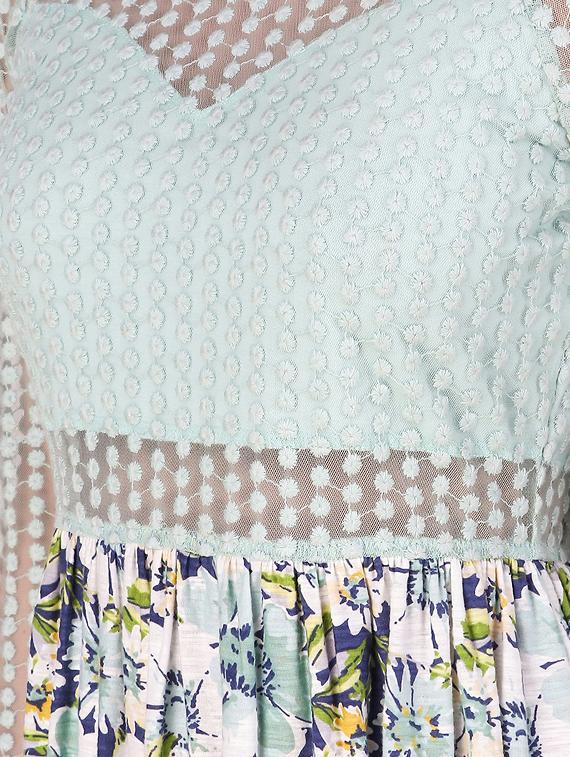 floral laced maxi dress - 16008148 - Zoom Image - 4