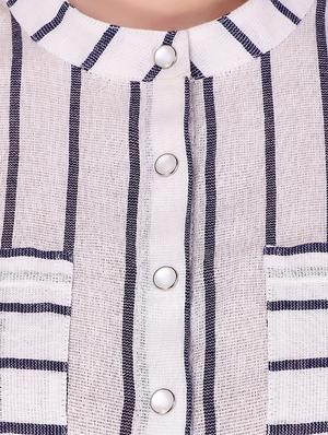 bell sleeved striped shirt - 16008166 - Standard Image - 4