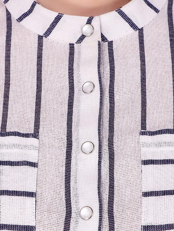 bell sleeved striped shirt - 16008166 - Zoom Image - 4