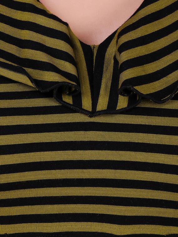 criss cross detail striped top - 16008187 - Zoom Image - 4