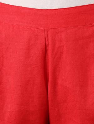 red straight tapered pant - 16009086 - Standard Image - 4
