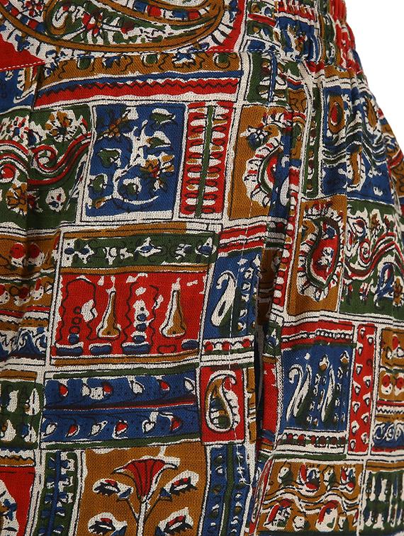 kalamkari printed straight tapered pant - 16009088 - Zoom Image - 4