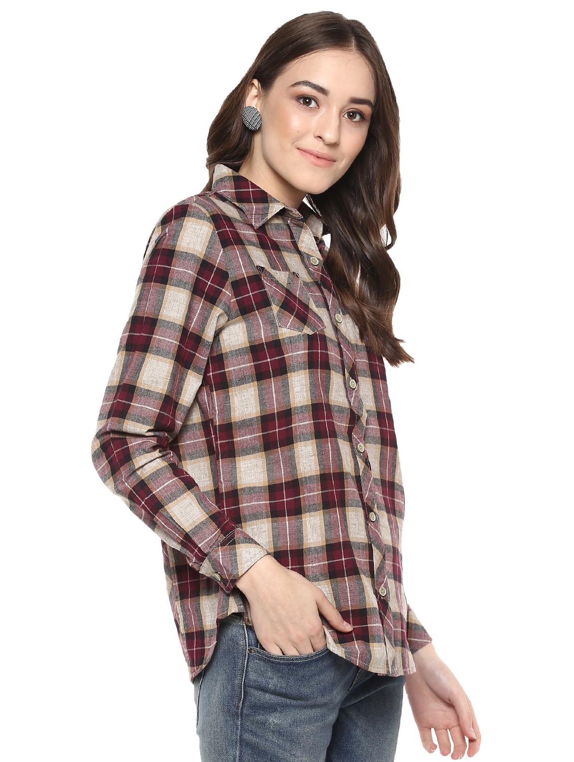 pocket patch checkered shirt - 16009108 - Zoom Image - 2