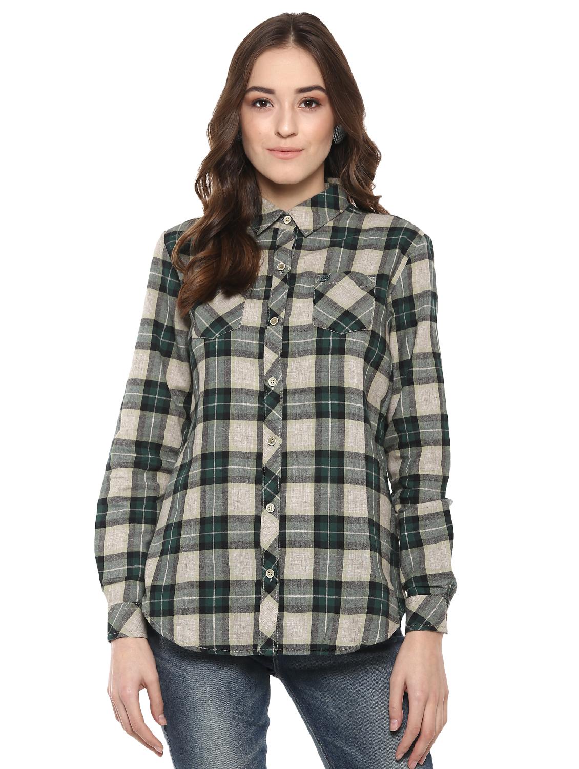 pocket patch checkered shirt - 16009109 - Zoom Image - 1