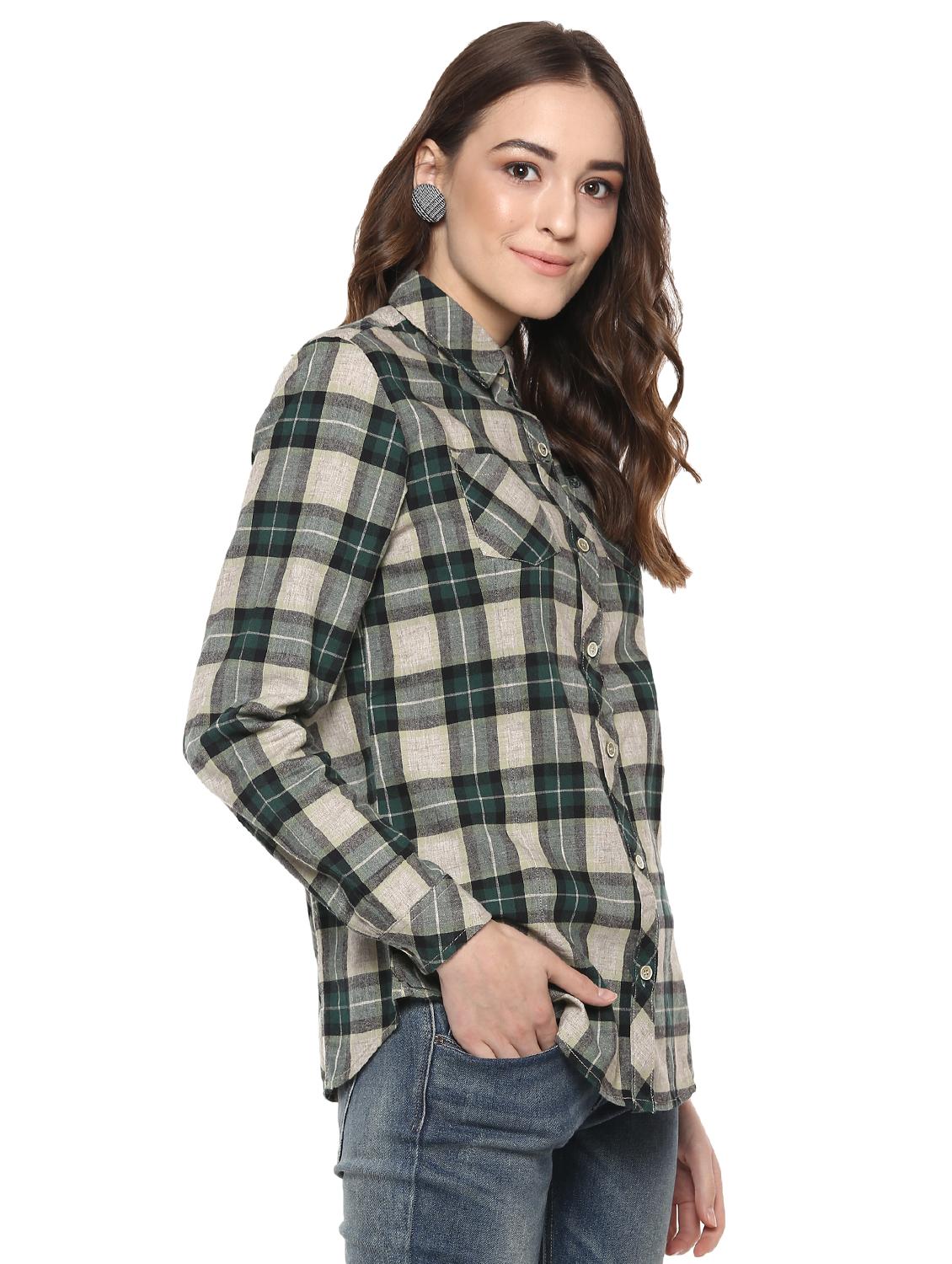 pocket patch checkered shirt - 16009109 - Zoom Image - 2