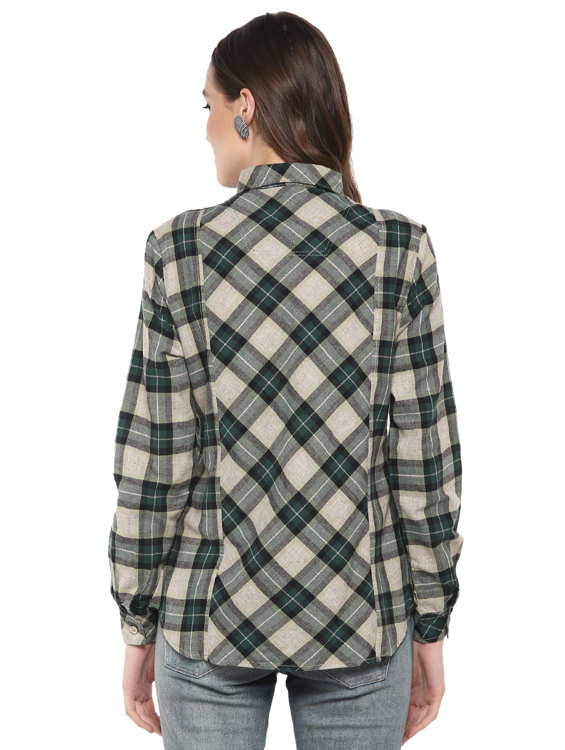pocket patch checkered shirt - 16009109 - Zoom Image - 3