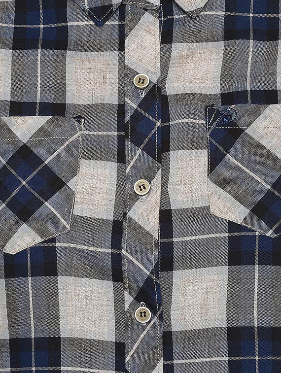 pocket patch checkered shirt - 16009110 - Zoom Image - 4