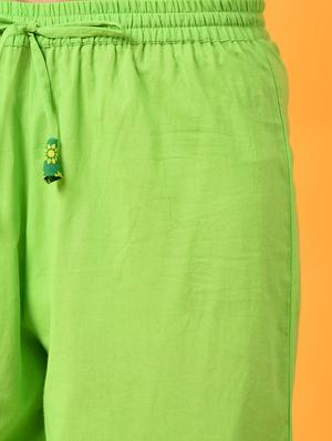 contrast patch pocket detailed kurta with palazzo set - 16009408 - Standard Image - 7