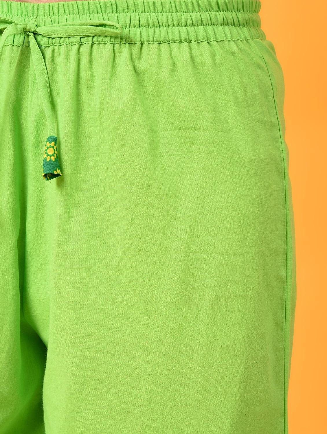 contrast patch pocket detailed kurta with palazzo set - 16009408 - Zoom Image - 7