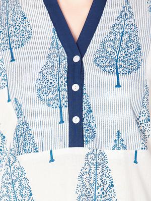 block print straight kurta - 16009556 - Standard Image - 4