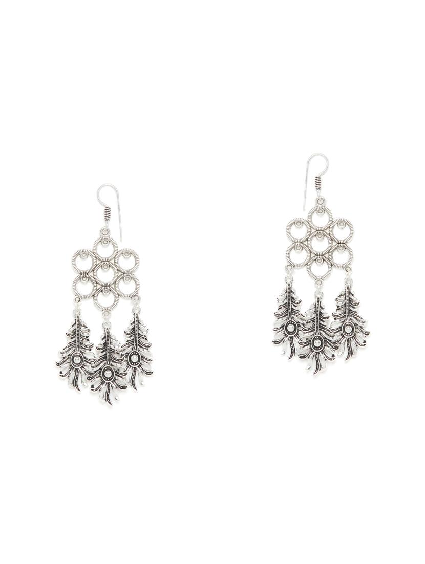 silver drop earring - 16009667 - Zoom Image - 1
