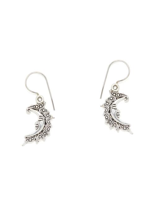 silver metal drop earring - 16009696 - Standard Image - 1