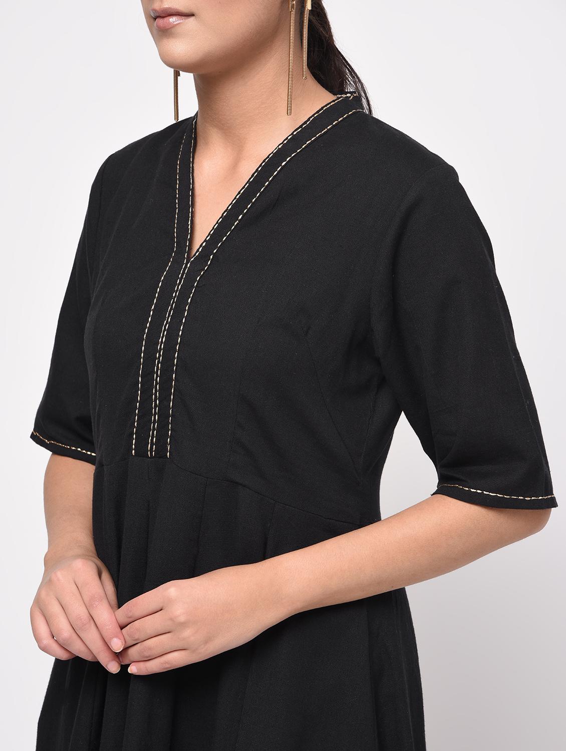 block printed anarkali kurta - 16009772 - Zoom Image - 5