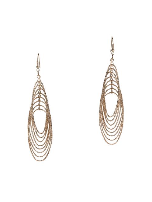 gold plated drop earring - 16010317 - Standard Image - 1