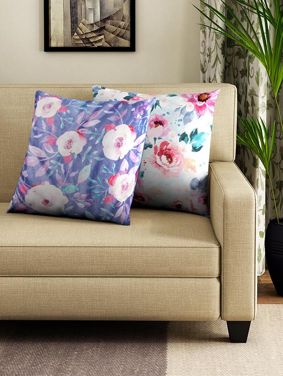 set of 2 16" x 16" square cushion covers - 16010612 - Zoom Image - 1