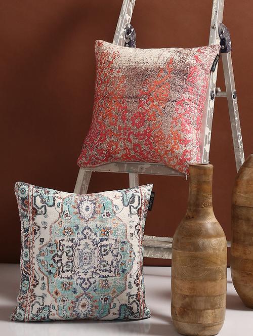16" x 16" polyester chenille cushion covers (set of 2) - 16010747 - Very Small Image - 1