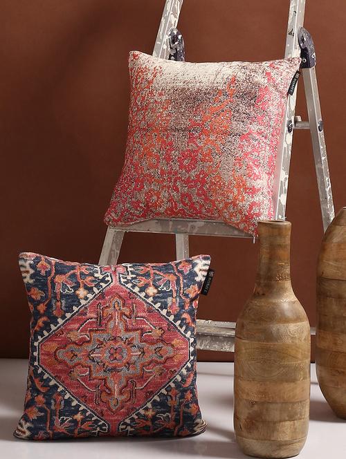 16" x 16" polyester chenille cushion covers (set of 2) - 16010748 - Very Small Image - 1