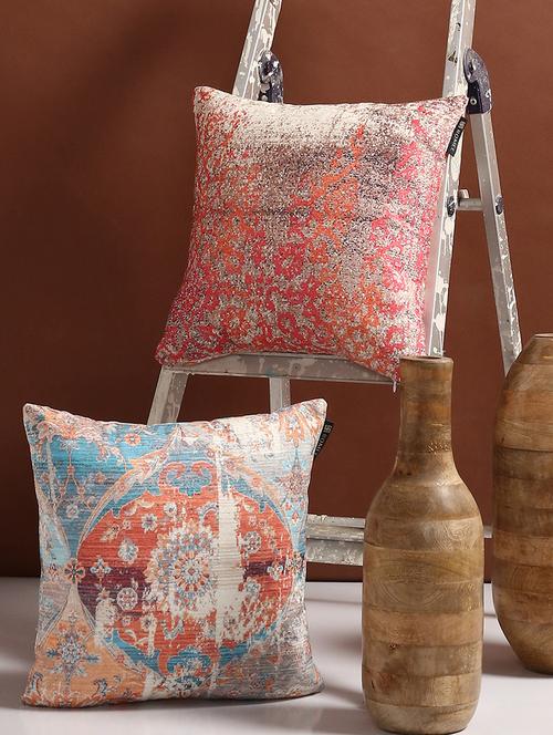16" x 16" polyester chenille cushion covers (set of 2) - 16010752 - Very Small Image - 1