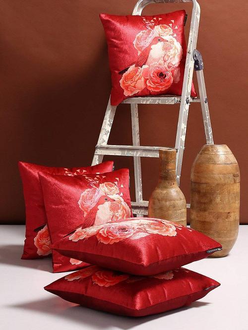 polyester velvet cushion cover 16 inch x 16 inch (set of 5) - 16010774 - Very Small Image - 1
