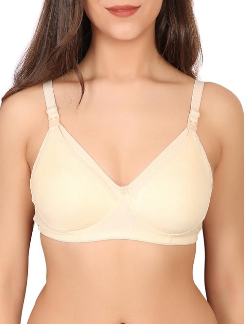 floral patch solid bra - 16011211 - Very Small Image - 1