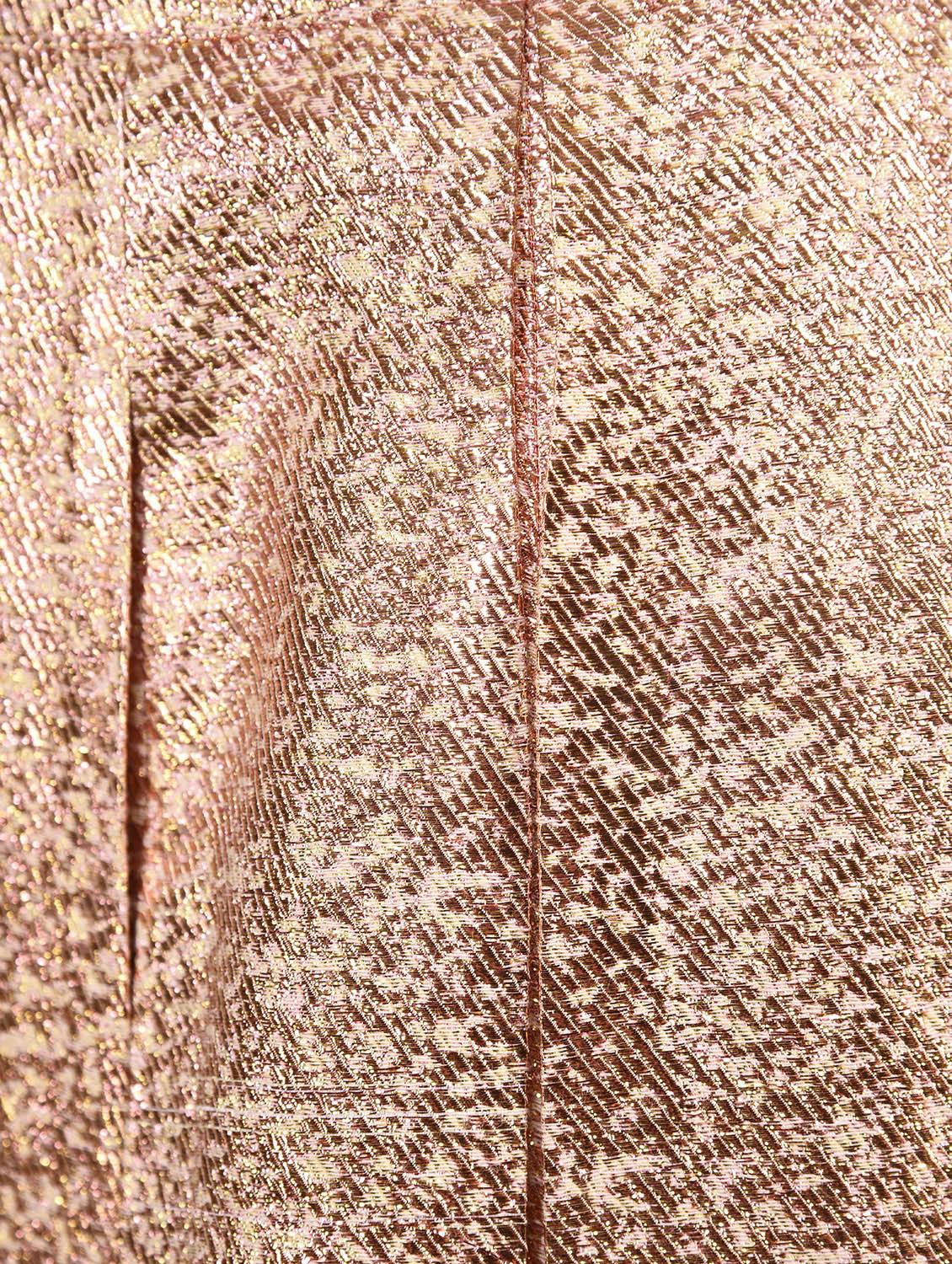 metallic pleated flared skirt - 16011232 - Zoom Image - 5