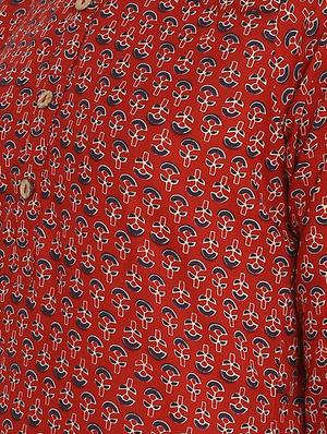 straight printed kurta - 16011667 - Standard Image - 4