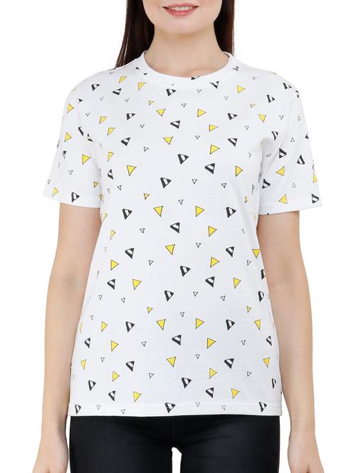 white cotton regular tee - 16011741 - Standard Image - 1