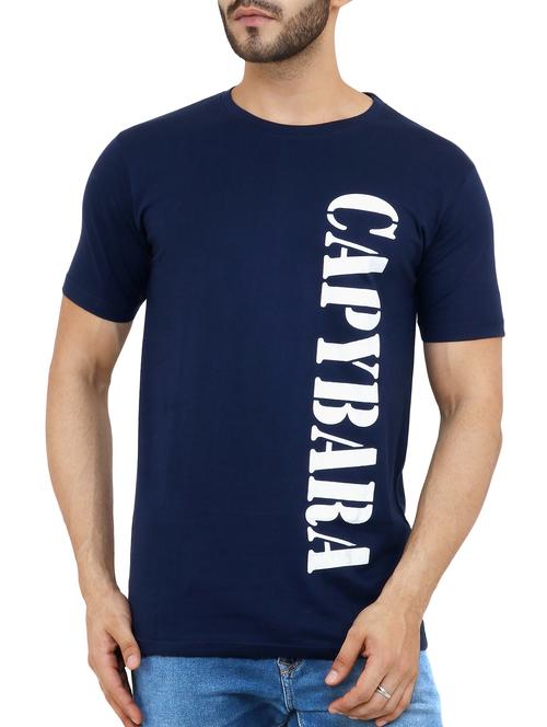 blue typographic tshirt - 16011757 - Standard Image - 1