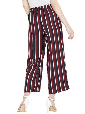 waist elastic striped palazzo - 16011966 - Standard Image - 3