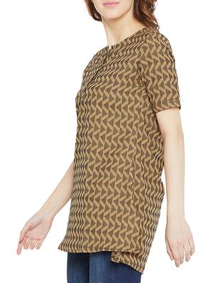 button detail a-line tunic - 16011977 - Standard Image - 2