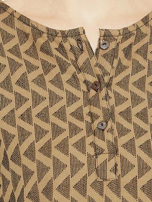 button detail a-line tunic - 16011977 - Standard Image - 4