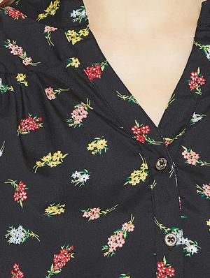 floral high-low tunic - 16011978 - Standard Image - 4