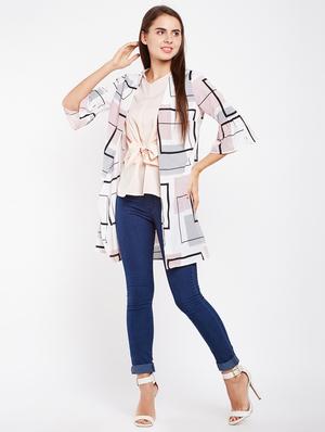 bell sleeved geometric shrug - 16012001 - Standard Image - 4